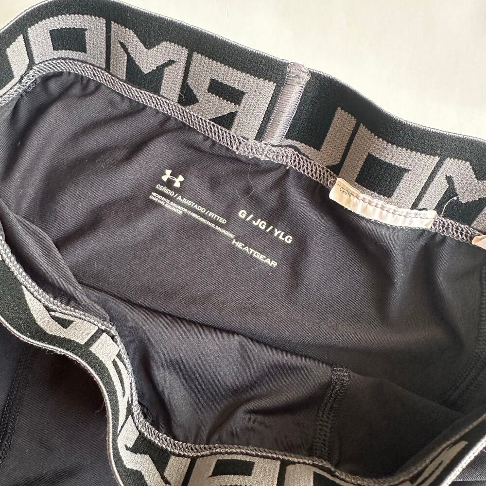 Under Armour Youth Large Black Athletic Leggings - Picture 4 of 4